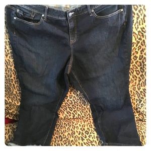 Never worn plus size mid calf length jeans
